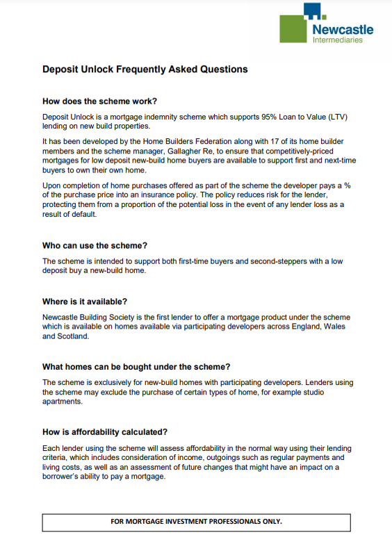 Deposit Unlock Frequently Asked Questions